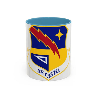 38th Cyberspace Engineering Installation Group (U.S. Air Force) Accent Coffee Mug 11oz Light Blue - Go Mug Yourself