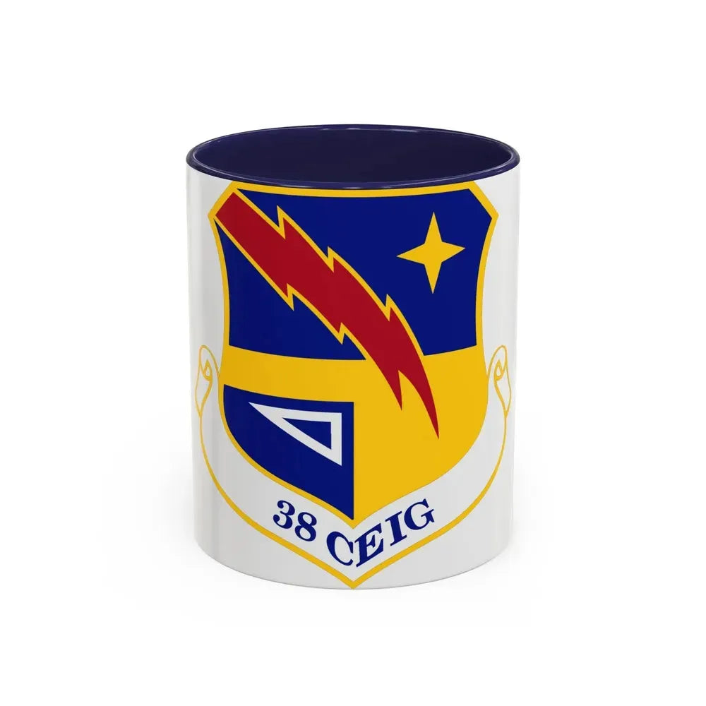 38th Cyberspace Engineering Installation Group (U.S. Air Force) Accent Coffee Mug 11oz Navy - Go Mug Yourself