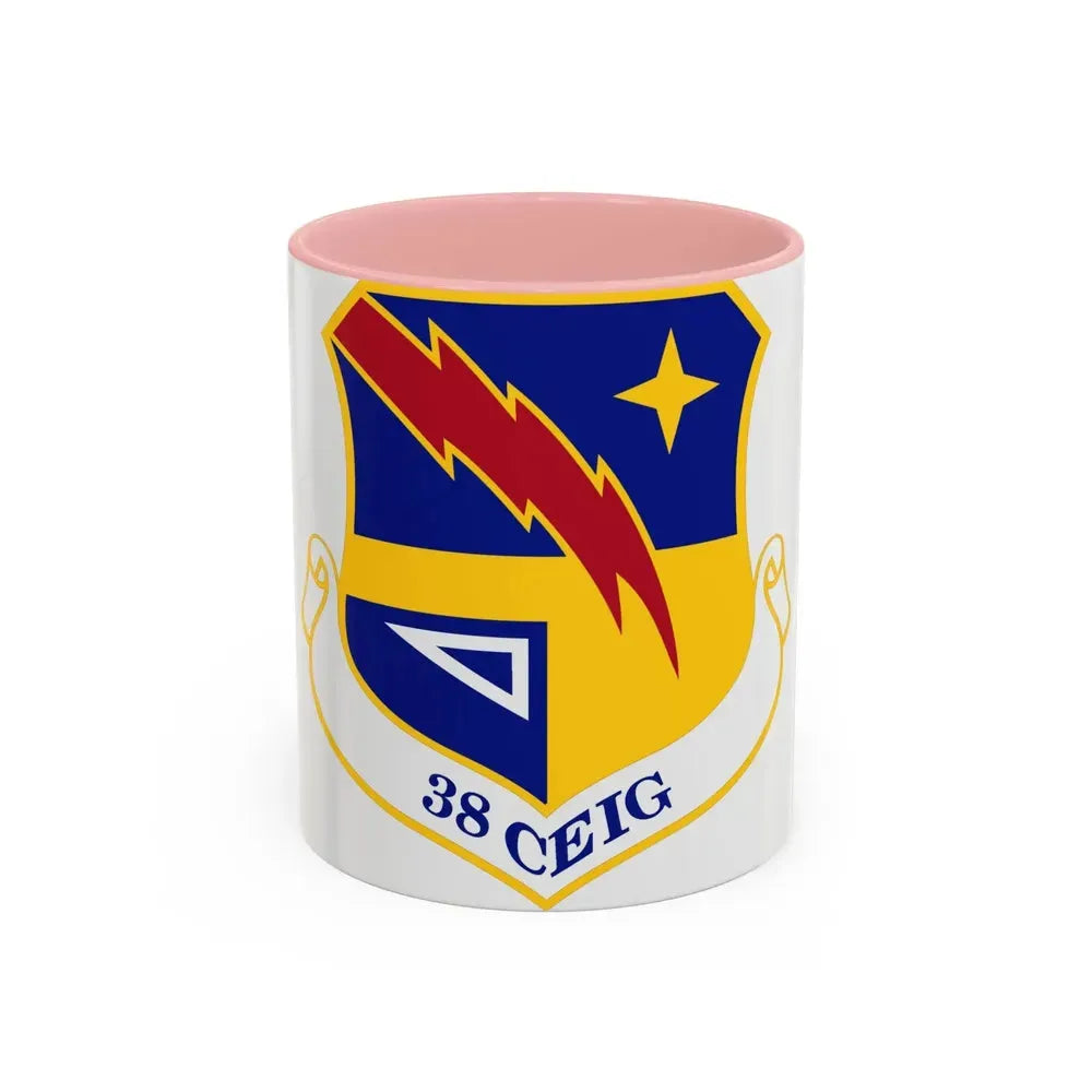 38th Cyberspace Engineering Installation Group (U.S. Air Force) Accent Coffee Mug 11oz Pink - Go Mug Yourself