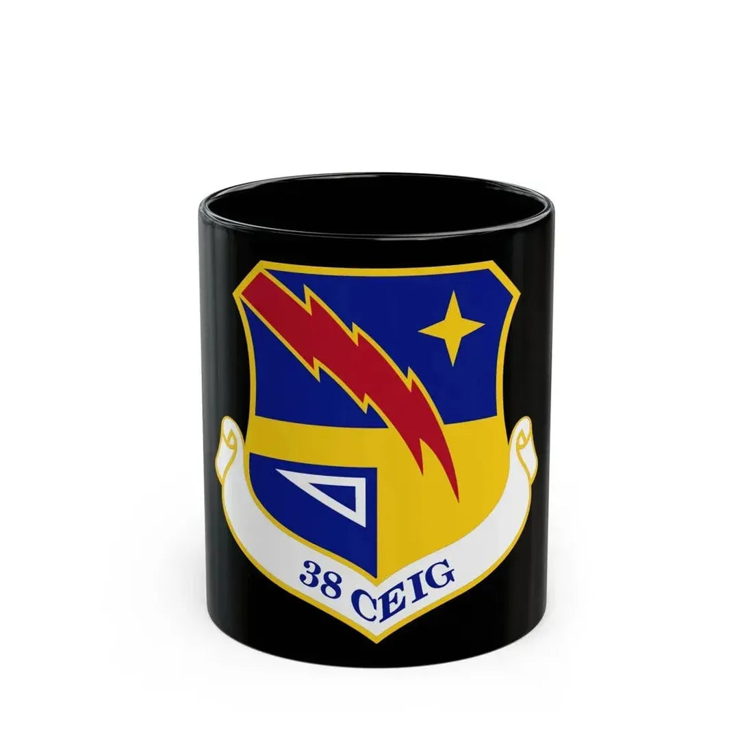 38th Cyberspace Engineering Installation Group (U.S. Air Force) Black Coffee Mug 11oz - Go Mug Yourself