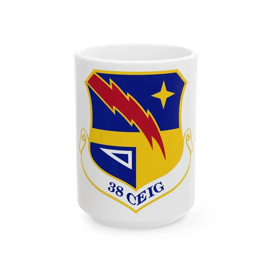 38th Cyberspace Engineering Installation Group (U.S. Air Force) White Coffee Mug 15oz - Go Mug Yourself