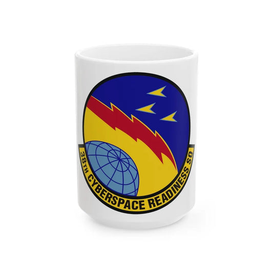 38th Cyberspace Readiness Squadron (U.S. Air Force) White Coffee Mug-15oz-Go Mug Yourself