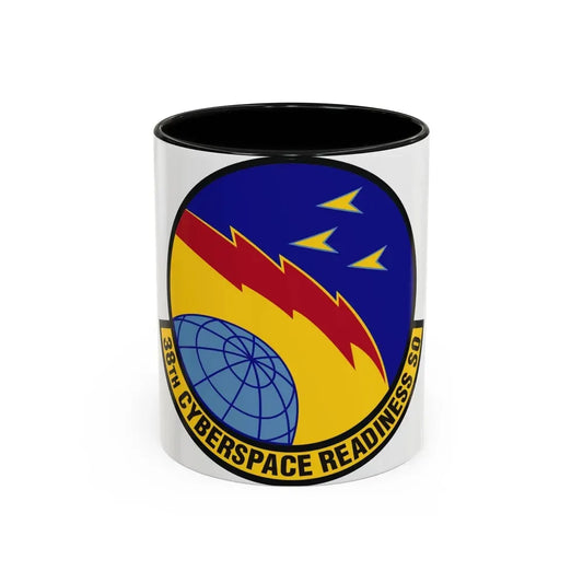 38th Cyberspace Readiness Squadron (U.S. Air Force) Accent Coffee Mug 11oz Black - Go Mug Yourself