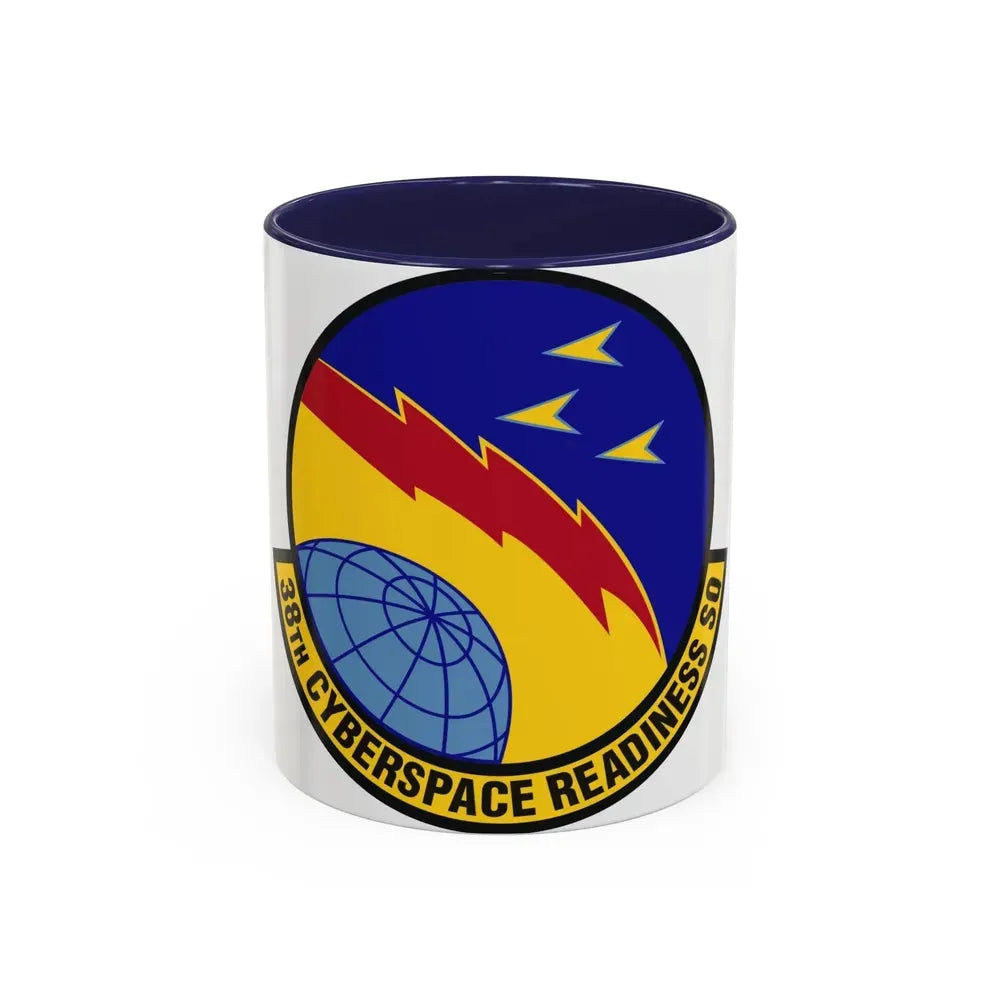 38th Cyberspace Readiness Squadron (U.S. Air Force) Accent Coffee Mug 11oz Navy - Go Mug Yourself