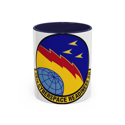 38th Cyberspace Readiness Squadron (U.S. Air Force) Accent Coffee Mug 11oz Navy - Go Mug Yourself