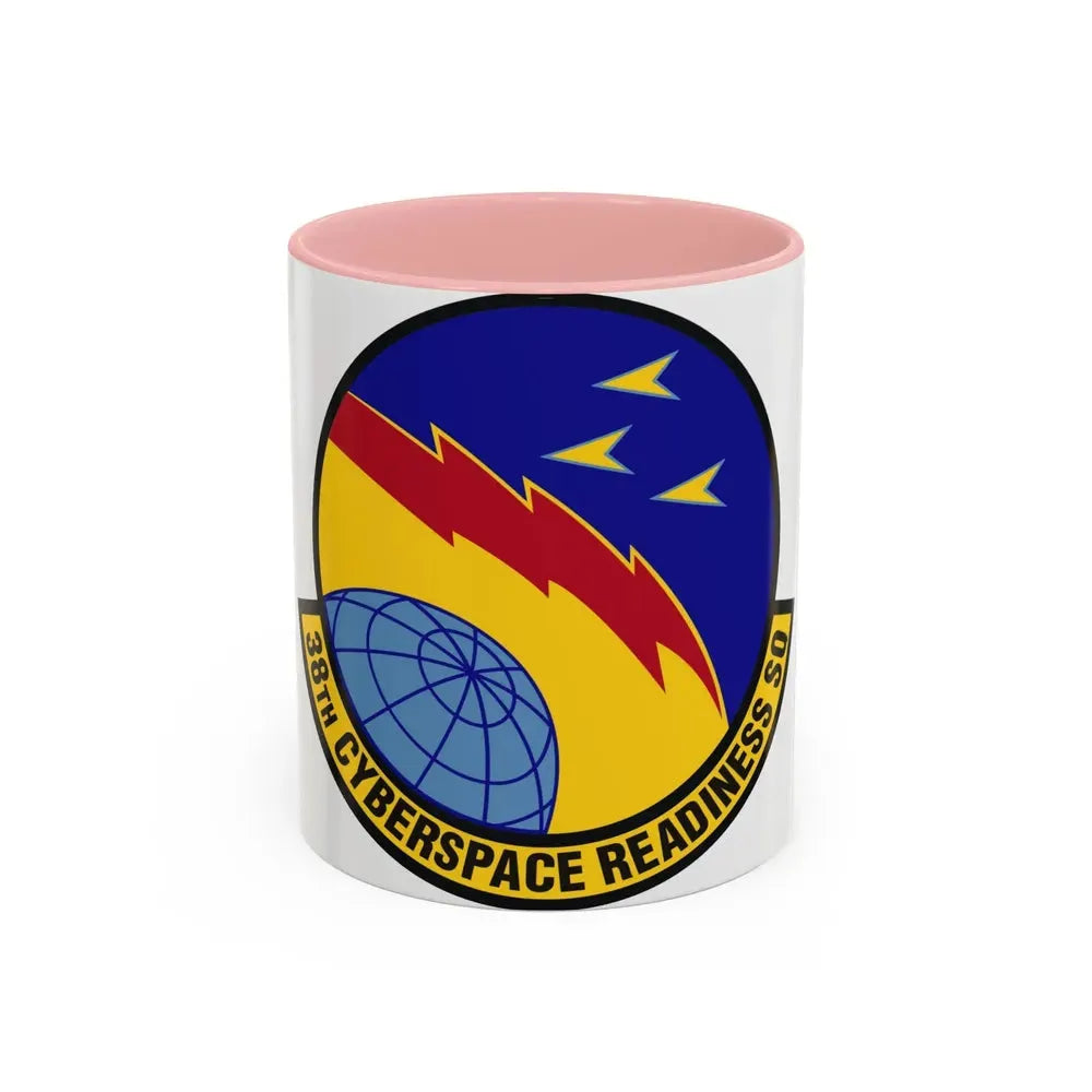 38th Cyberspace Readiness Squadron (U.S. Air Force) Accent Coffee Mug 11oz Pink - Go Mug Yourself