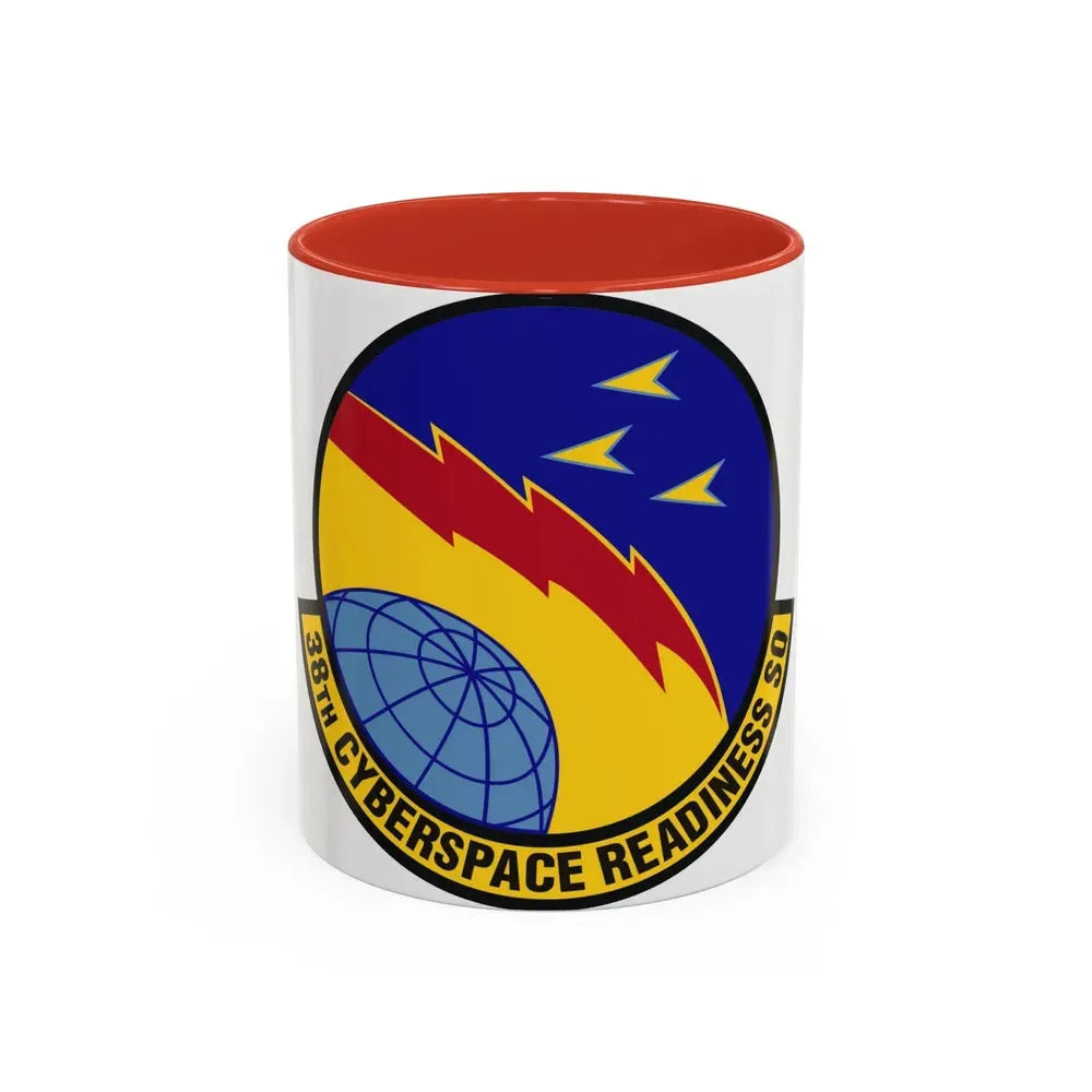 38th Cyberspace Readiness Squadron (U.S. Air Force) Accent Coffee Mug 11oz Red - Go Mug Yourself