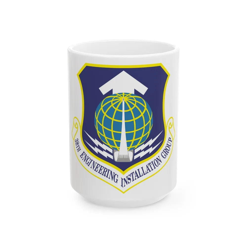 38th Engineering Installation Group (U.S. Air Force) White Coffee Mug-15oz-Go Mug Yourself