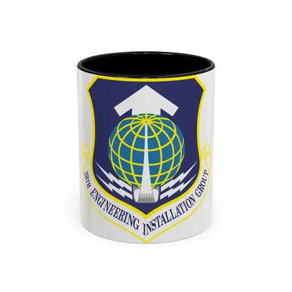 38th Engineering Installation Group (U.S. Air Force) Accent Coffee Mug 11oz Black - Go Mug Yourself