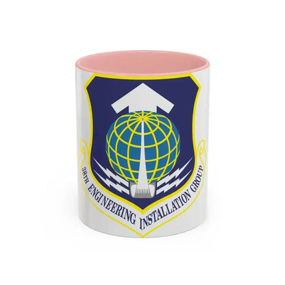 38th Engineering Installation Group (U.S. Air Force) Accent Coffee Mug 11oz Pink - Go Mug Yourself