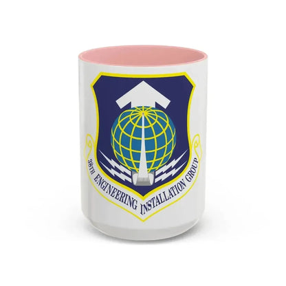 38th Engineering Installation Group (U.S. Air Force) Accent Coffee Mug 15oz Pink - Go Mug Yourself