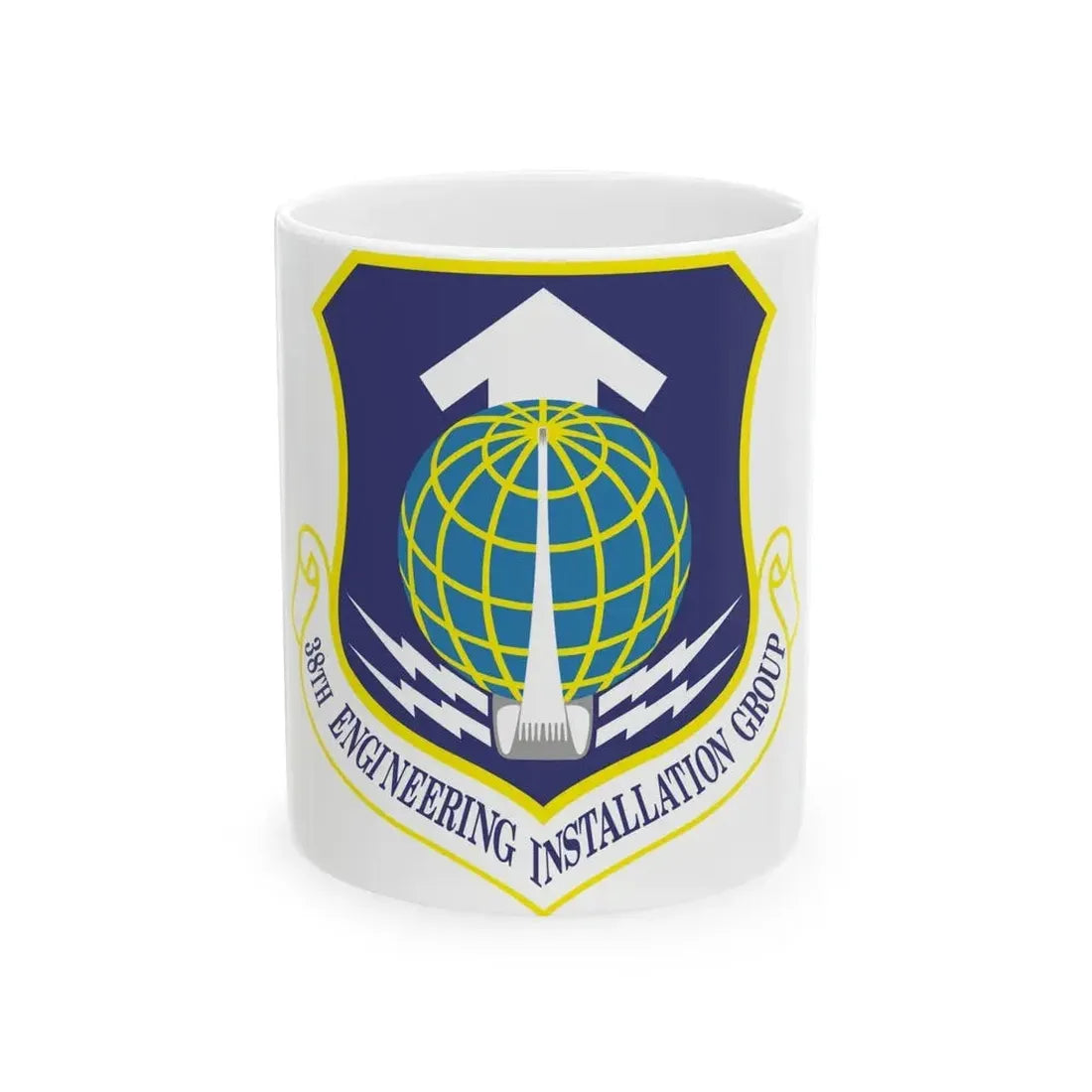 38th Engineering Installation Group (U.S. Air Force) White Coffee Mug 11oz - Go Mug Yourself