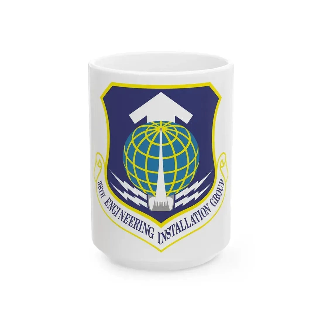 38th Engineering Installation Group (U.S. Air Force) White Coffee Mug 15oz - Go Mug Yourself