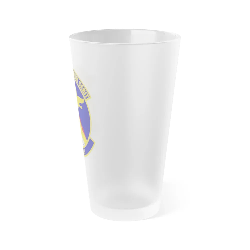 38th Expeditionary Airlift Squadron (U.S. Air Force) Frosted Pint Glass 16oz-Go Mug Yourself