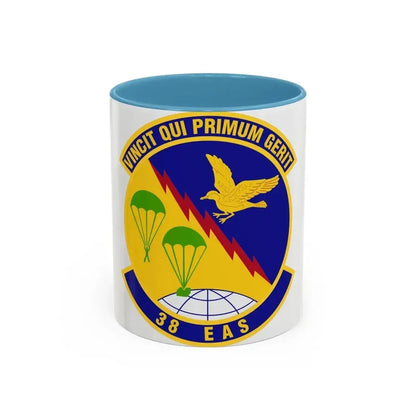 38th Expeditionary Airlift Squadron (U.S. Air Force) Accent Coffee Mug 11oz Light Blue - Go Mug Yourself