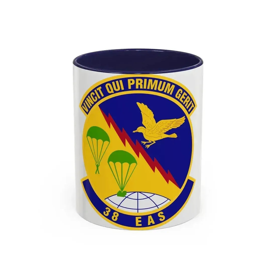 38th Expeditionary Airlift Squadron (U.S. Air Force) Accent Coffee Mug 11oz Navy - Go Mug Yourself