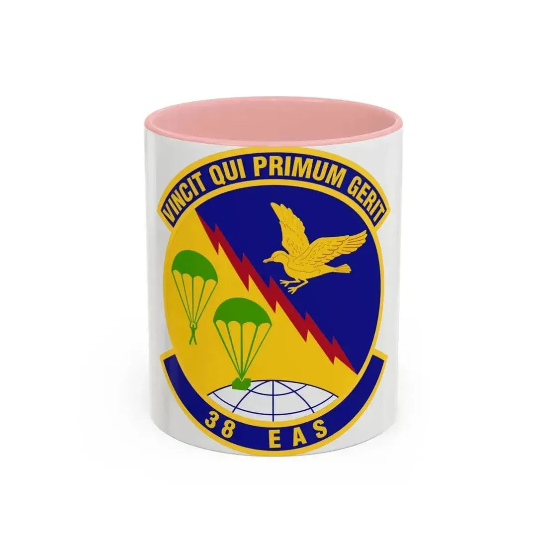 38th Expeditionary Airlift Squadron (U.S. Air Force) Accent Coffee Mug 11oz Pink - Go Mug Yourself