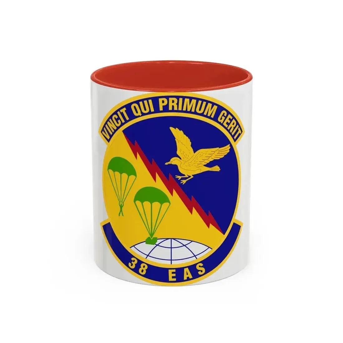 38th Expeditionary Airlift Squadron (U.S. Air Force) Accent Coffee Mug 11oz Red - Go Mug Yourself