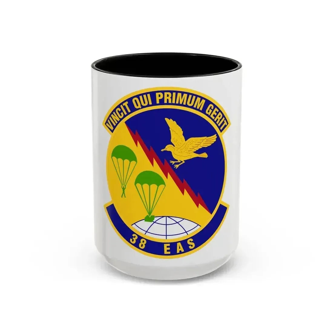 38th Expeditionary Airlift Squadron (U.S. Air Force) Accent Coffee Mug 15oz Black - Go Mug Yourself