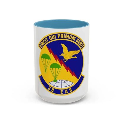 38th Expeditionary Airlift Squadron (U.S. Air Force) Accent Coffee Mug 15oz Light Blue - Go Mug Yourself