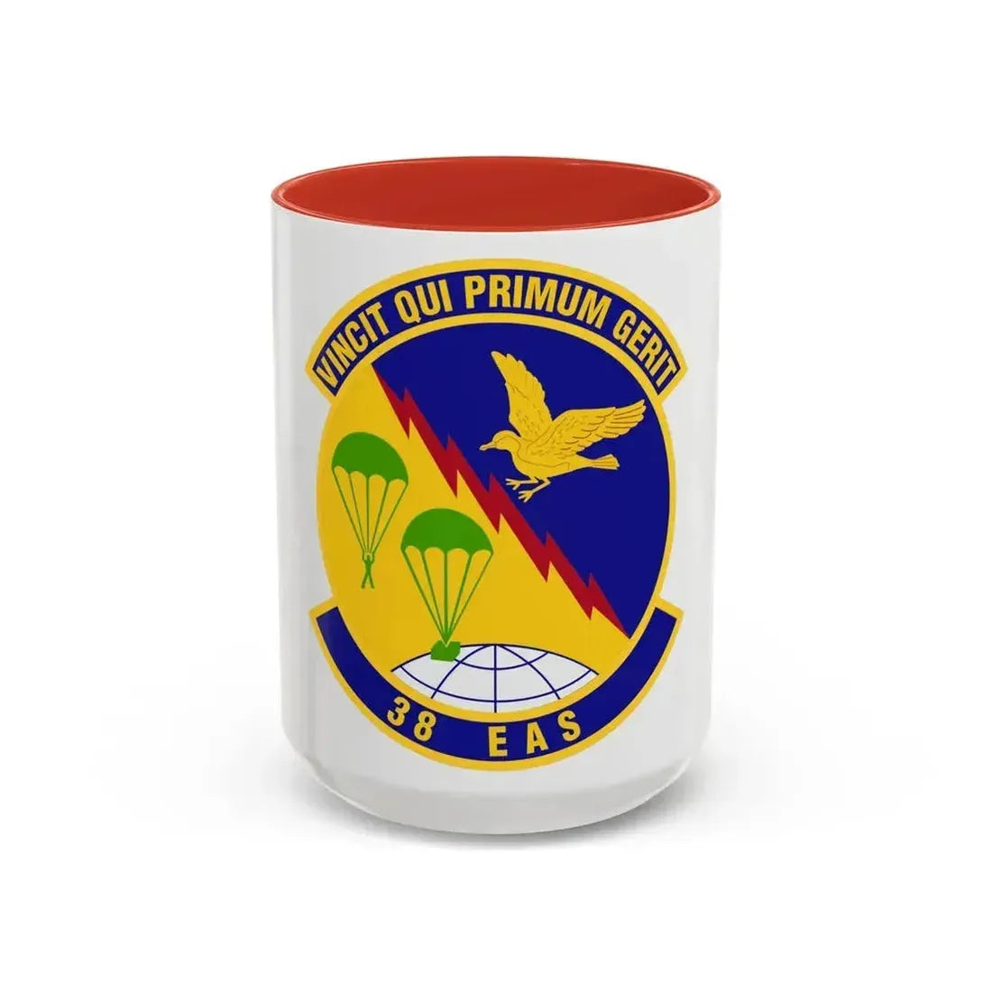 38th Expeditionary Airlift Squadron (U.S. Air Force) Accent Coffee Mug 15oz Red - Go Mug Yourself