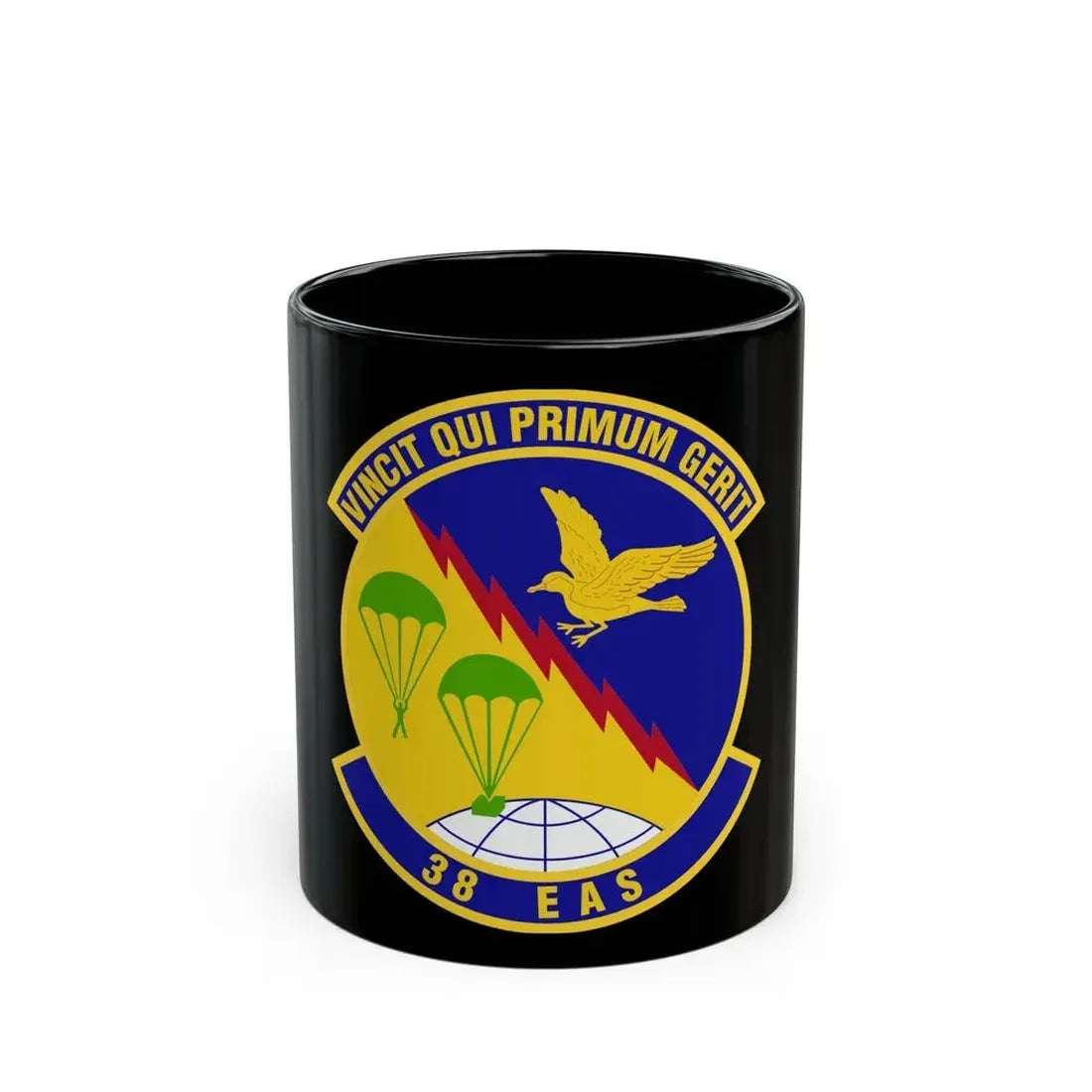 38th Expeditionary Airlift Squadron (U.S. Air Force) Black Coffee Mug 11oz - Go Mug Yourself