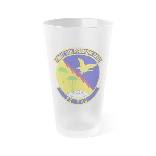 38th Expeditionary Airlift Squadron (U.S. Air Force) Frosted Pint Glass 16oz 16oz Frosted - Go Mug Yourself