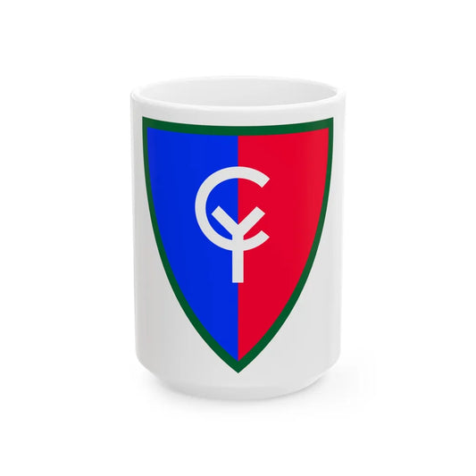 38th Infantry Division SSI (U.S. Army) White Coffee Mug-15oz-Go Mug Yourself