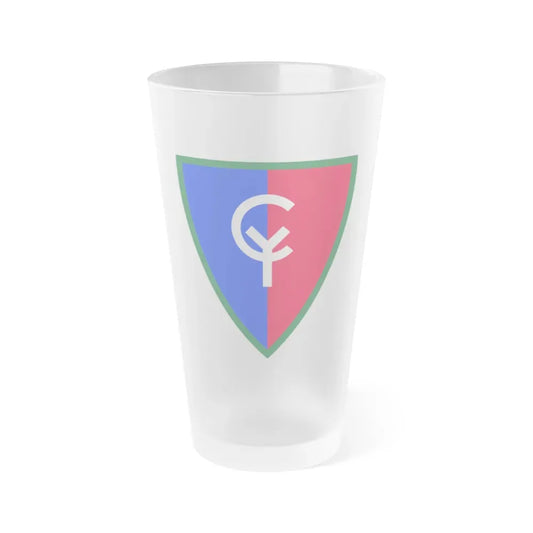 38th Infantry Division SSI (U.S. Army) Frosted Pint Glass 16oz Default Title - Go Mug Yourself