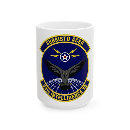 38th Intelligence Squadron (U.S. Air Force) White Coffee Mug-15oz-Go Mug Yourself