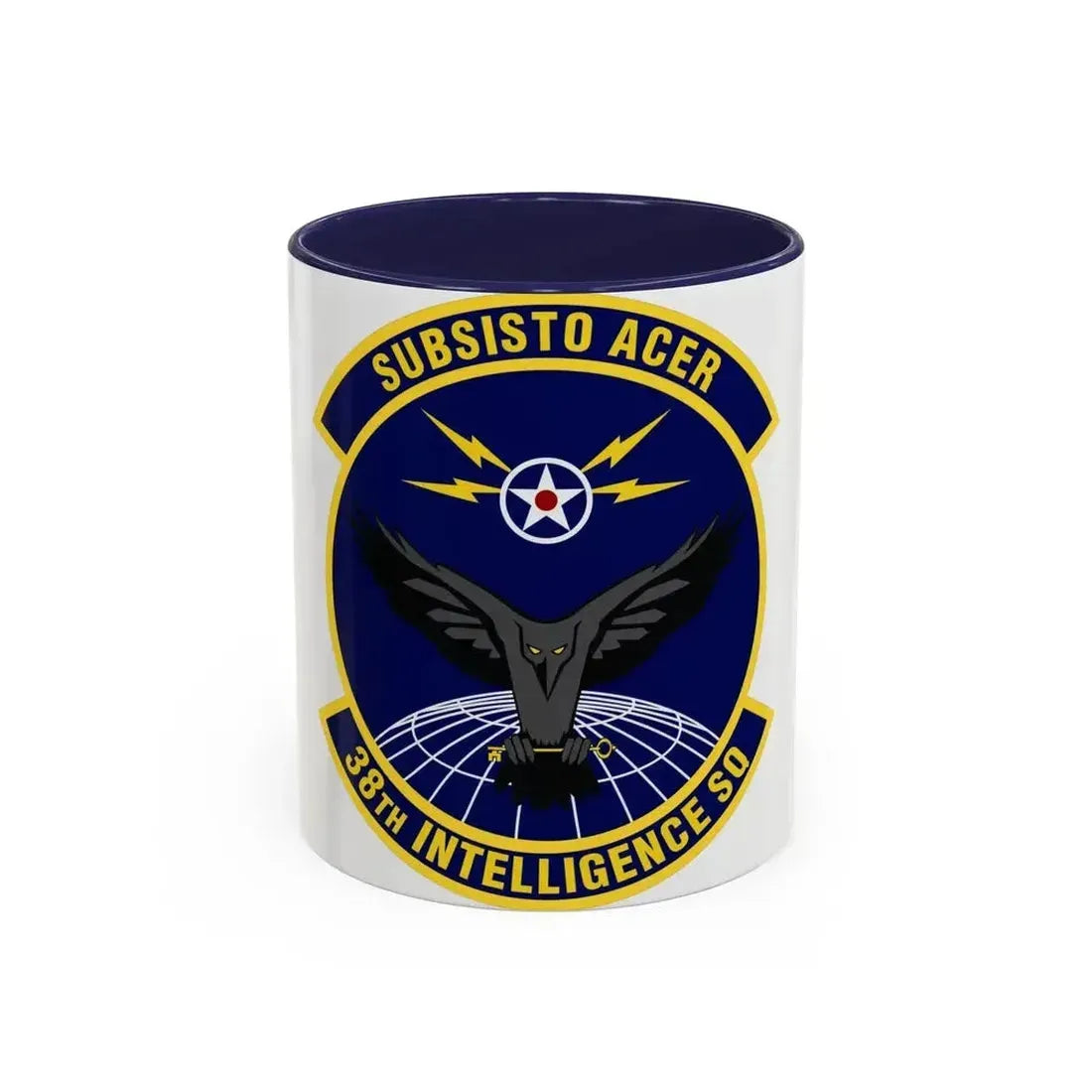 38th Intelligence Squadron (U.S. Air Force) Accent Coffee Mug 11oz Navy - Go Mug Yourself