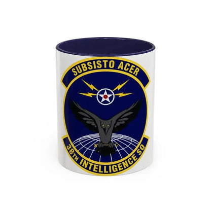 38th Intelligence Squadron (U.S. Air Force) Accent Coffee Mug 11oz Navy - Go Mug Yourself
