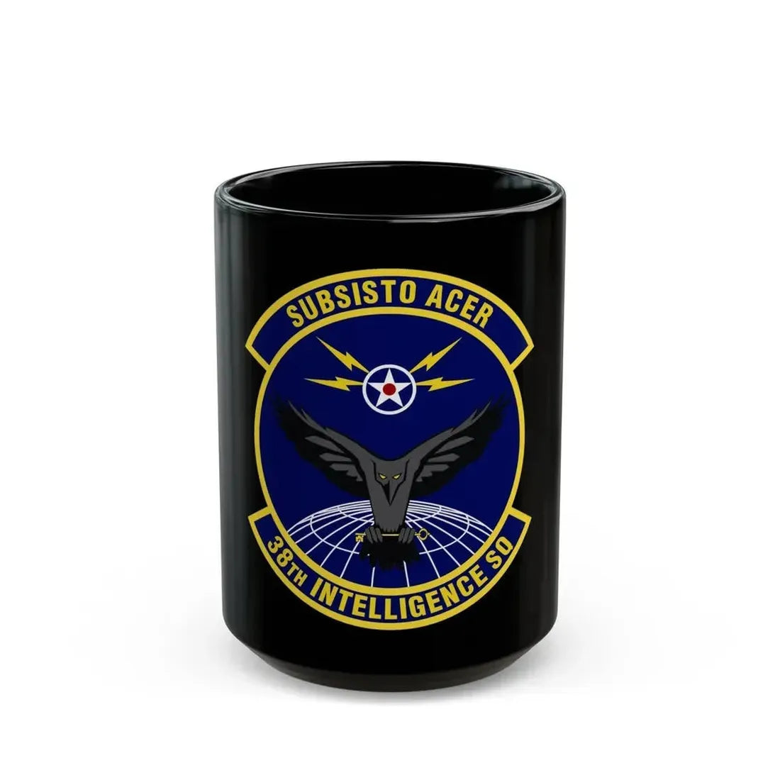 38th Intelligence Squadron (U.S. Air Force) Black Coffee Mug 15oz - Go Mug Yourself
