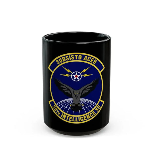 38th Intelligence Squadron (U.S. Air Force) Black Coffee Mug 15oz - Go Mug Yourself
