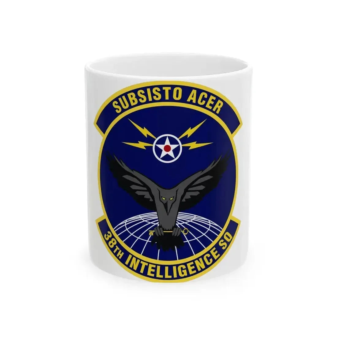 38th Intelligence Squadron (U.S. Air Force) White Coffee Mug 11oz - Go Mug Yourself