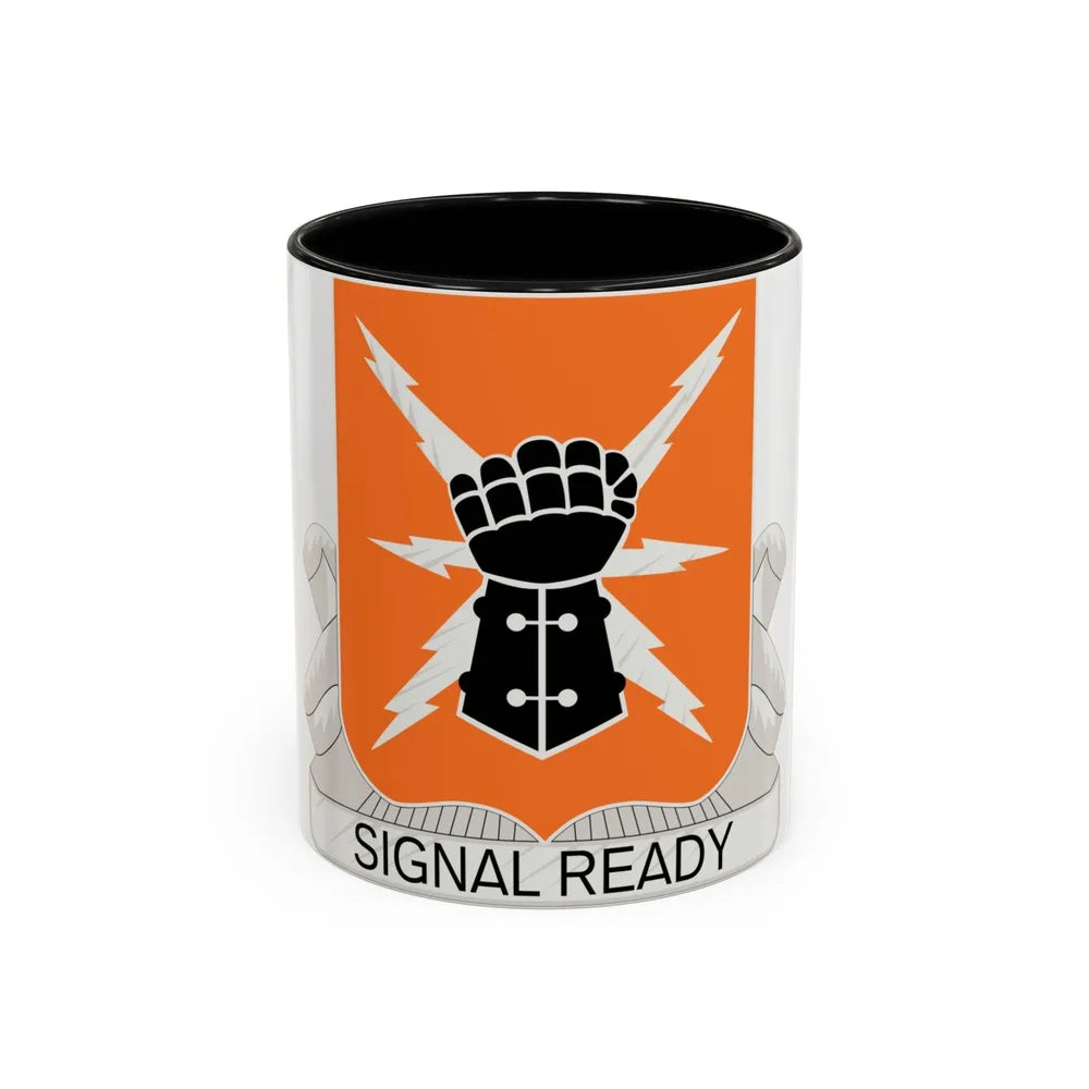 38th Signal Battalion (U.S. Army) Accent Coffee Mug-11oz-Black-Go Mug Yourself