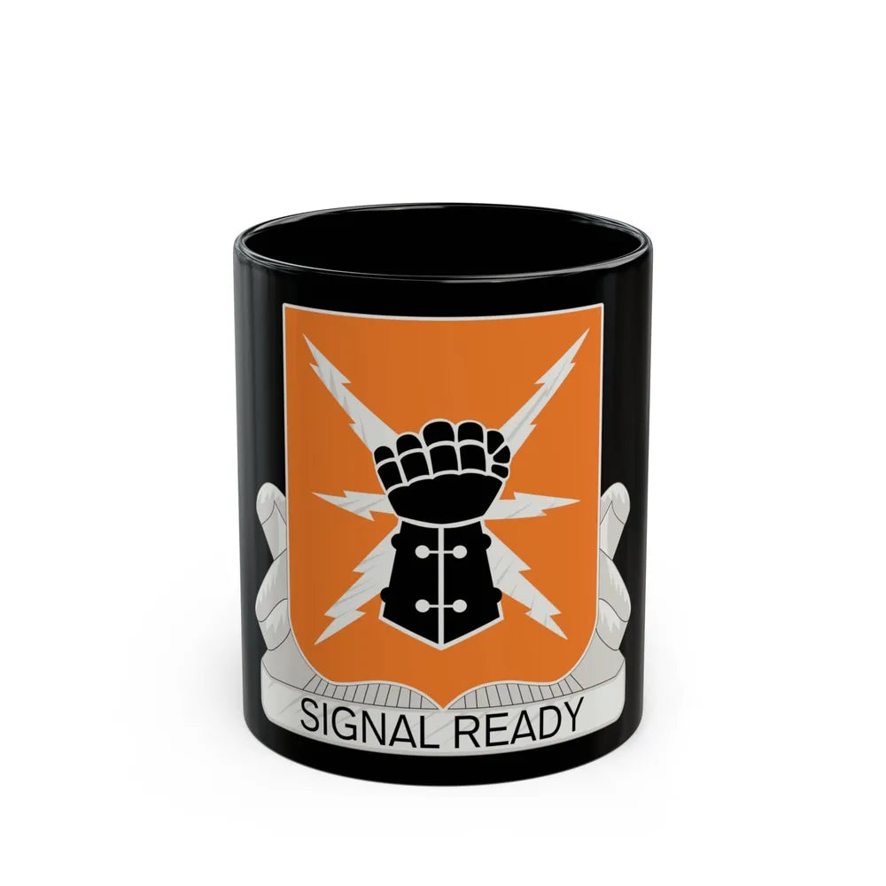 38th Signal Battalion (U.S. Army) Black Coffee Mug-11oz-Go Mug Yourself