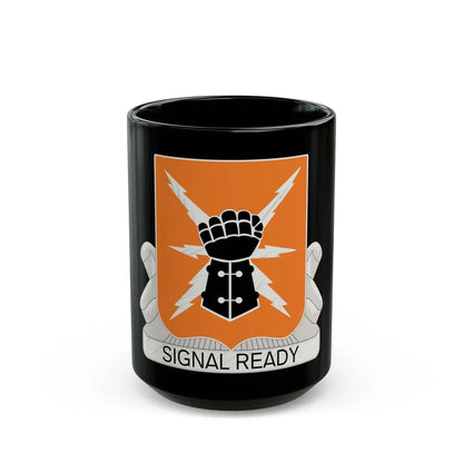 38th Signal Battalion (U.S. Army) Black Coffee Mug-15oz-Go Mug Yourself