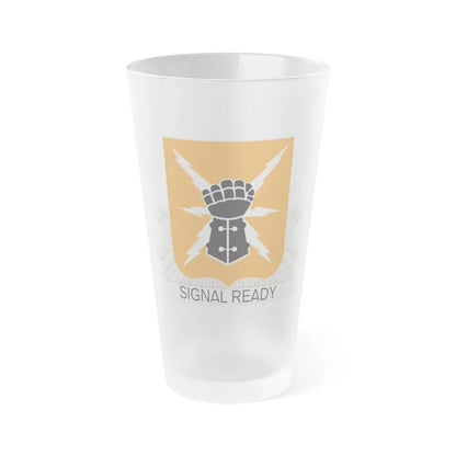 38th Signal Battalion (U.S. Army) Frosted Pint Glass 16oz-Go Mug Yourself