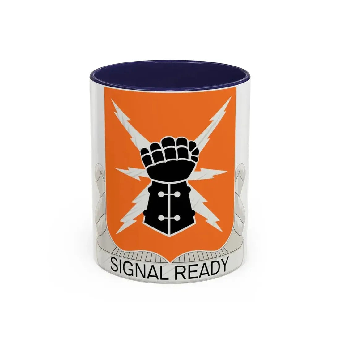 38th Signal Battalion (U.S. Army) Accent Coffee Mug 11oz Navy - Go Mug Yourself