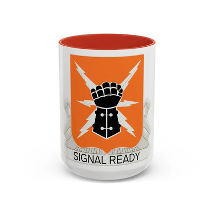 38th Signal Battalion (U.S. Army) Accent Coffee Mug 11oz Red - Go Mug Yourself