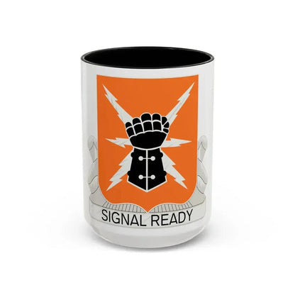 38th Signal Battalion (U.S. Army) Accent Coffee Mug 15oz Black - Go Mug Yourself