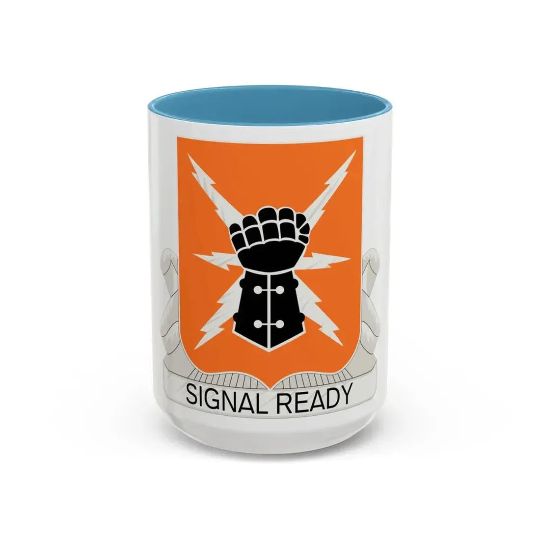38th Signal Battalion (U.S. Army) Accent Coffee Mug 15oz Light Blue - Go Mug Yourself
