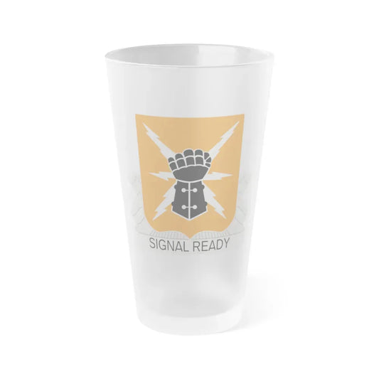 38th Signal Battalion (U.S. Army) Frosted Pint Glass 16oz Default Title - Go Mug Yourself