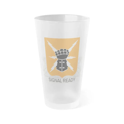 38th Signal Battalion (U.S. Army) Frosted Pint Glass 16oz Default Title - Go Mug Yourself