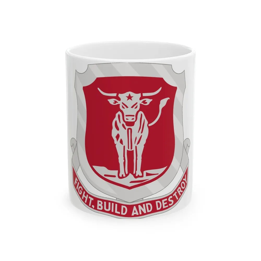 39 Engineer Battalion (U.S. Army) White Coffee Mug-11oz-Go Mug Yourself