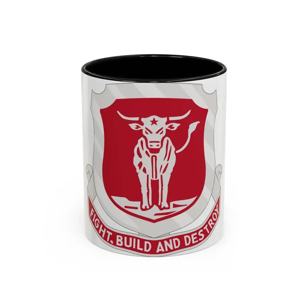 39 Engineer Battalion (U.S. Army) Accent Coffee Mug 11oz Black - Go Mug Yourself