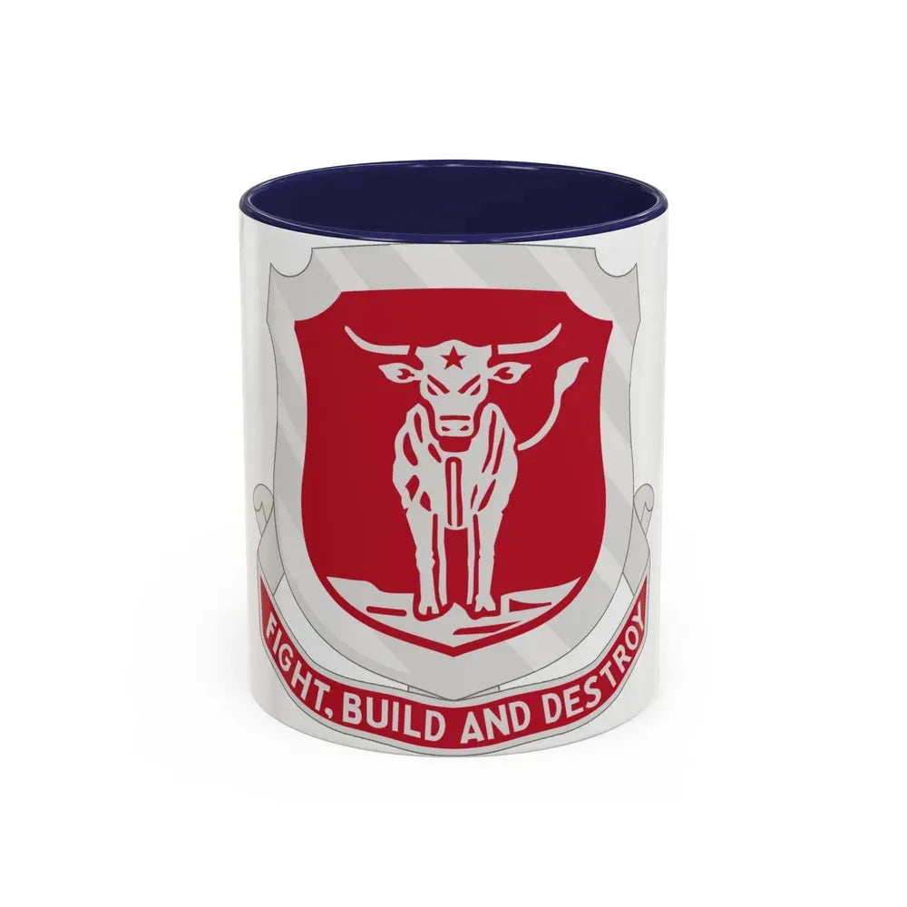 39 Engineer Battalion (U.S. Army) Accent Coffee Mug 11oz Navy - Go Mug Yourself