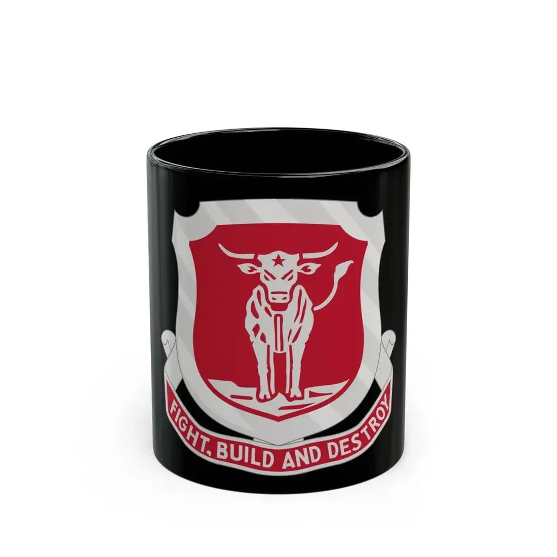39 Engineer Battalion (U.S. Army) Black Coffee Mug 11oz - Go Mug Yourself