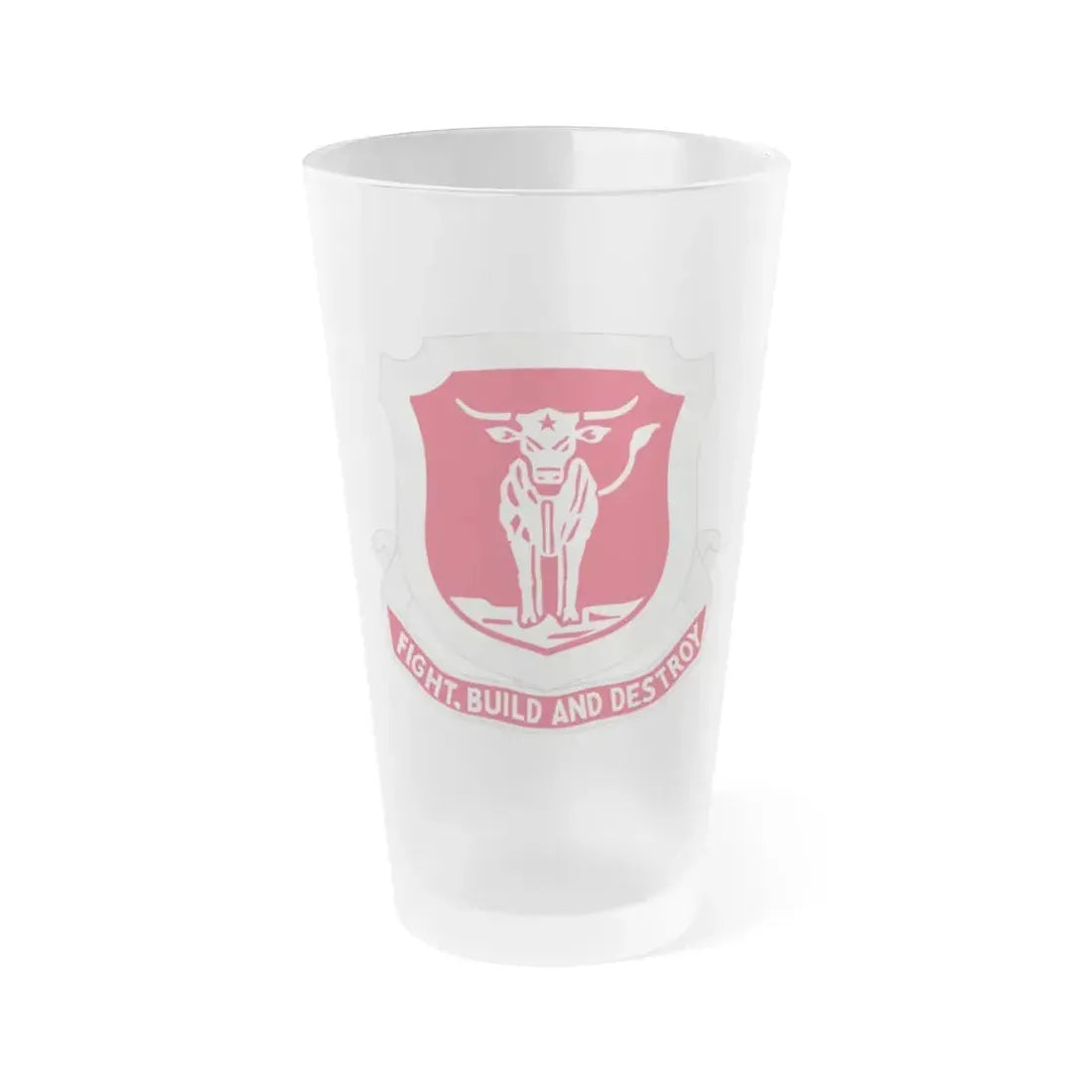 39 Engineer Battalion (U.S. Army) Frosted Pint Glass 16oz Default Title - Go Mug Yourself